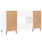 vidaXL Escritorio madera de ingeniería blanco 140x50x75 cm vidaXL Escritorio madera de ingeniería blanco 140x50x75 cm
