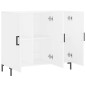vidaXL Aparador de madera de ingeniería blanco 90x34x80 cm vidaXL Aparador de madera de ingeniería blanco 90x34x80 cm
