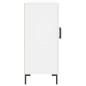 vidaXL Aparador de madera de ingeniería blanco 90x34x80 cm vidaXL Aparador de madera de ingeniería blanco 90x34x80 cm