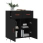 vidaXL Aparador de madera de ingeniería negro 69,5x34x90 cm vidaXL Aparador de madera de ingeniería negro 69,5x34x90 cm