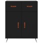 vidaXL Aparador de madera de ingeniería negro 69,5x34x90 cm vidaXL Aparador de madera de ingeniería negro 69,5x34x90 cm