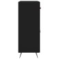 vidaXL Aparador de madera de ingeniería negro 69,5x34x90 cm vidaXL Aparador de madera de ingeniería negro 69,5x34x90 cm