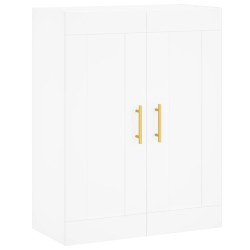 vidaXL Armario de pared madera de ingeniería blanco 69,5x34x90 cm