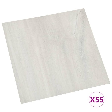 vidaXL Lamas para suelo autoadhesivas 55 piezas PVC 5,11 m² crema