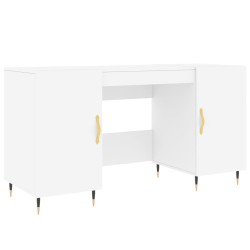 vidaXL Escritorio madera de ingeniería blanco 140x50x75 cm
