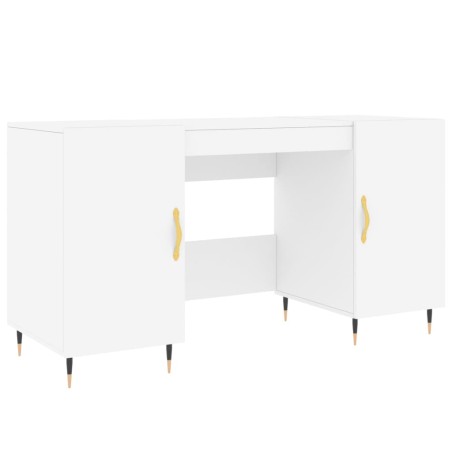 vidaXL Escritorio madera de ingeniería blanco 140x50x75 cm