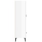 vidaXL Aparador de madera contrachapada blanco brillante 70x31x115cm vidaXL Aparador de madera contrachapada blanco brillante 70x31x115cm