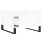 vidaXL Mesa de centro madera contrachapada blanco 55x55x36,5 cm vidaXL Mesa de centro madera contrachapada blanco 55x55x36,5 cm