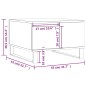 vidaXL Mesa de centro madera contrachapada blanco 55x55x36,5 cm vidaXL Mesa de centro madera contrachapada blanco 55x55x36,5 cm