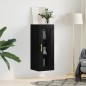 vidaXL Armario de pared negro 34,5x34x90 cm