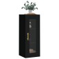 vidaXL Armario de pared negro 34,5x34x90 cm