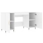 vidaXL Escritorio madera de ingeniería blanco 140x50x75 cm vidaXL Escritorio madera de ingeniería blanco 140x50x75 cm