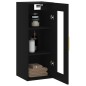 vidaXL Armario de pared negro 34,5x34x90 cm