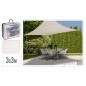 ProGarden Toldo cuadrado color crema 3x3 m ProGarden Toldo cuadrado color crema 3x3 m