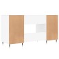 vidaXL Escritorio madera de ingeniería blanco 140x50x75 cm vidaXL Escritorio madera de ingeniería blanco 140x50x75 cm