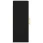vidaXL Armario de pared negro 34,5x34x90 cm