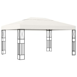 vidaXL Cenador tela color crema 3x4 m