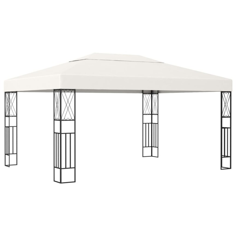 vidaXL Cenador tela color crema 3x4 m vidaXL Cenador tela color crema 3x4 m