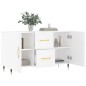 vidaXL Aparador de madera de ingeniería blanco 100x36x60 cm vidaXL Aparador de madera de ingeniería blanco 100x36x60 cm