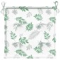 vidaXL Cojines de silla 4 uds tela estampado de hojas 40x40x3 cm vidaXL Cojines de silla 4 uds tela estampado de hojas 40x40x3 cm