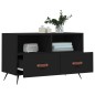 vidaXL Mueble para TV madera contrachapada negro 80x36x50 cm