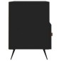 vidaXL Mueble para TV madera contrachapada negro 80x36x50 cm