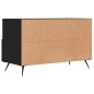 vidaXL Mueble para TV madera contrachapada negro 80x36x50 cm