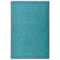 vidaXL Felpudo lavable azul cian 60x90 cm vidaXL Felpudo lavable azul cian 60x90 cm