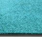 vidaXL Felpudo lavable azul cian 60x90 cm vidaXL Felpudo lavable azul cian 60x90 cm