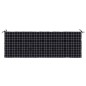 vidaXL Cojín de banco de jardín tela Oxford a cuadros negro 150x50x3cm vidaXL Cojín de banco de jardín tela Oxford a cuadros negro 150x50x3cm