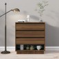 vidaXL Aparador de madera contrachapada marrón roble 70x41x75 cm vidaXL Aparador de madera contrachapada marrón roble 70x41x75 cm