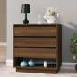 vidaXL Aparador de madera contrachapada marrón roble 70x41x75 cm vidaXL Aparador de madera contrachapada marrón roble 70x41x75 cm