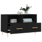 vidaXL Mueble para TV madera contrachapada negro 80x36x50 cm vidaXL Mueble para TV madera contrachapada negro 80x36x50 cm