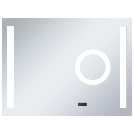 vidaXL Espejo de pared de baño con LED y sensor táctil 80x60 cm