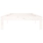 vidaXL Estructura de cama madera maciza de pino blanco 90x200 cm