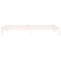 vidaXL Estructura de cama madera maciza de pino blanco 90x200 cm