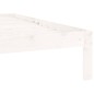 vidaXL Estructura de cama madera maciza de pino blanco 90x200 cm