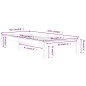 vidaXL Estructura de cama madera maciza de pino blanco 90x200 cm