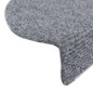 vidaXL Alfombrillas de escalera autoadhesivas 10 uds gris 56x17x3 cm vidaXL Alfombrillas de escalera autoadhesivas 10 uds gris 56x17x3 cm