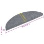 vidaXL Alfombrillas de escalera autoadhesivas 10 uds gris 56x17x3 cm vidaXL Alfombrillas de escalera autoadhesivas 10 uds gris 56x17x3 cm