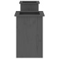 vidaXL Banco con jardineras madera maciza pino gris 184,5x39,5x56,5 cm vidaXL Banco con jardineras madera maciza pino gris 184,5x39,5x56,5 cm
