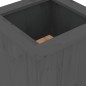 vidaXL Banco con jardineras madera maciza pino gris 184,5x39,5x56,5 cm vidaXL Banco con jardineras madera maciza pino gris 184,5x39,5x56,5 cm
