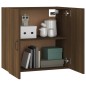 vidaXL Armario de pared madera contrachapada marrón roble 60x31x60 cm