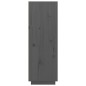 vidaXL Aparador alto de madera maciza de pino gris 60x40x116,5 cm