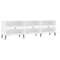 vidaXL Mueble de TV madera contrachapada blanco 150x30x44,5 cm