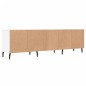 vidaXL Mueble de TV madera contrachapada blanco 150x30x44,5 cm