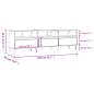 vidaXL Mueble de TV madera contrachapada blanco 150x30x44,5 cm