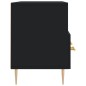 vidaXL Mueble de TV madera de ingeniería negro 102x36x50 cm vidaXL Mueble de TV madera de ingeniería negro 102x36x50 cm