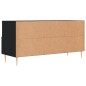 vidaXL Mueble de TV madera de ingeniería negro 102x36x50 cm vidaXL Mueble de TV madera de ingeniería negro 102x36x50 cm