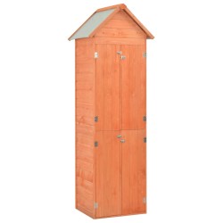 vidaXL Caseta de almacenamiento de jardín de madera 71x60x213 cm